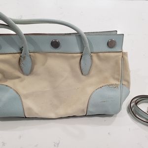 Canvas and leather Prada bag